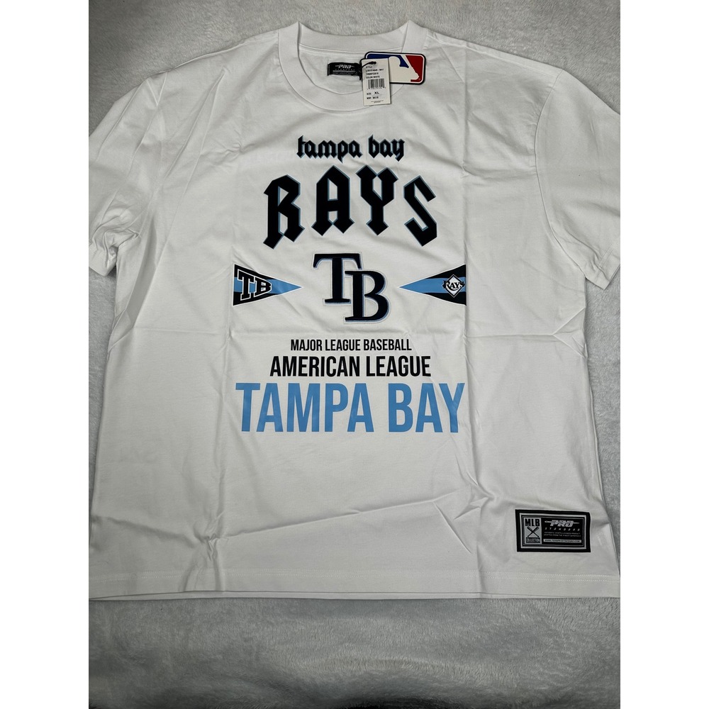 Pro Standard Tampa Bay Rays MLB American League Tour T-Shirt White Mens XL NEW